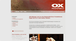 Desktop Screenshot of ox-maskenbild.de
