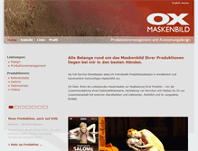 Tablet Screenshot of ox-maskenbild.de